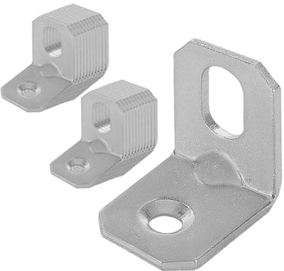 Set van 25 verstelhoeken - Hoekverbinder 20 x 20 x 16 mm voor Houten Montage