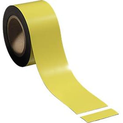 Magneetband, geel, 70 mm x 10 m