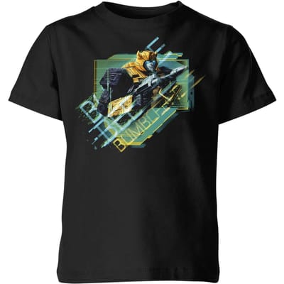 Transformers Bumble Bee Glitch Kids' T-Shirt - Zwart - 134/140 (9-10 jaar)