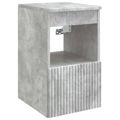 vidaXL - Badkamerkast - Betongrijs - 30 - x - 35 - x - 50 - cm - Bewerkt - hout