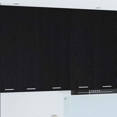 vidaXL - Hangkast - Zwart - Eiken - 40 - x - 31 - x - 100 - cm - Bewerkt - hout