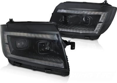 Koplampen voor VW CRAFTER II vanaf 2017- DRL ZWART