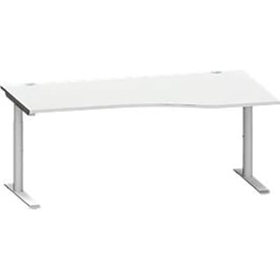 Schäfer Shop Genius bureau MODENA FLEX, aanbouw rechts, lichtgrijs