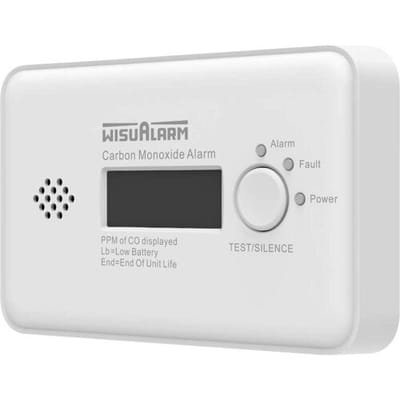 Wisualarm DHI-HY-GC20D-R8 Koolmonoxidemelder Koppelbaar werkt op batterijen Detectie van Koolmonoxide