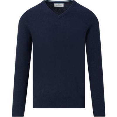 The BLUEPRINT Premium Trui V-hals Donkerblauw Heren