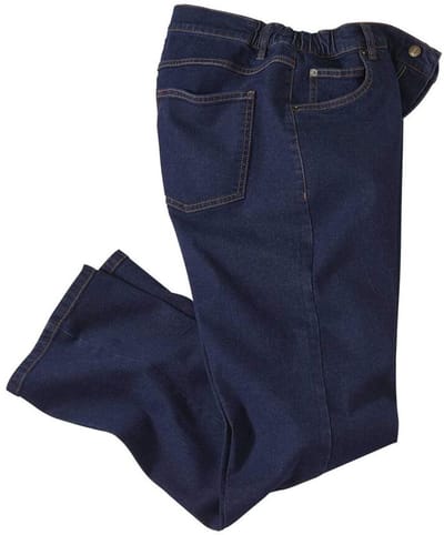 ATLAS FOR MEN - Stretch jeans met elastische taille - Heren - Verkrijgbaar in grote maten - W28