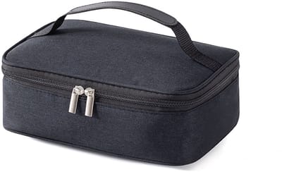 Kleine geïsoleerde lunchtas van 3,2 liter - Geïsoleerde lunchbox voor zowel mannen als vrouwen - Zachte en verkoelende lunchtas met handvat - Geschikt voor picknicks, werk, kantoor, school, enz. - Zwart
