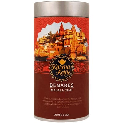 Органический чай Масала (100 г), Benares,  Karma Kettle red