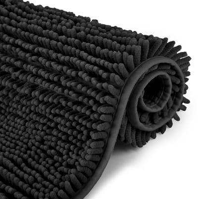 Badmat 70 x 120 cm, wasbaar in de wasmachine, badvoorlegger met waterabsorberende eigenschappen, voor bad, douche en badkamer