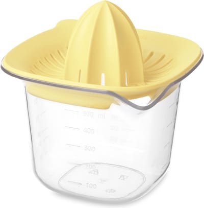 Brabantia Tasty+ Citruspers - met Maatbeker - 0,5 l - Vanilla Yellow
