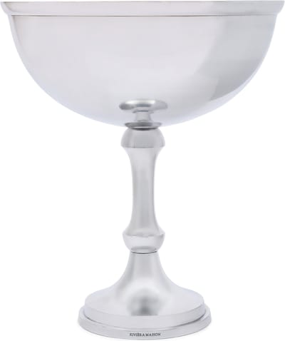 Riviera Maison Wijnkoeler Zilver - Saint-Barnabé Verhoogte Flessenhouder 12L - Aluminium (ØxH) 36x45