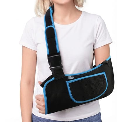 Mitella - Arm sling – Armdrager – Schouder, Elleboog & Pols – Verstelbaar – Links & Rechts – One size – Mesh | Het Herstel Loket®