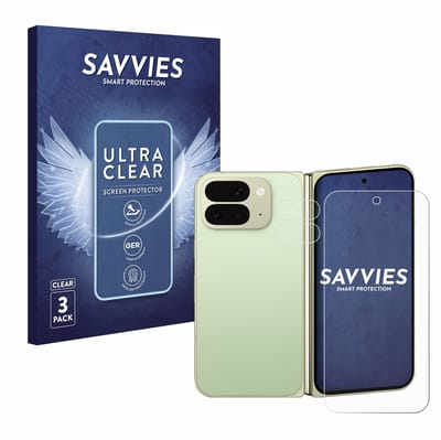 Savvies - Screenprotector voor Google Pixel 10 Pro Fold (Voor+Camera) - Folie Beschermfolie transparant 6 Stuks