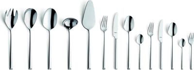 Amefa - METROPOLE - Bestekset - 60-delig - 6 personen - RVS hoogglans - Zilver