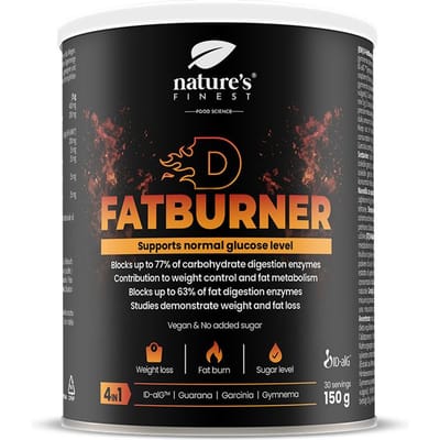 Nature's Finest D-FatBurner – Natuurlijke Vetverbrander met Garcinia Cambogia, Guarana & Gymnema Sylvestre – Energie Boost – Afslank Supplement – 150g Poeder - d fatburner