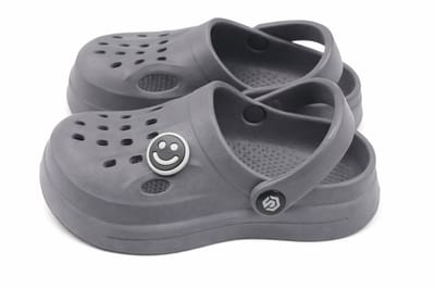 ATTREZZO® Slippers - Badslippers - Klompen - Clogs - Kinderen - Maat 20-21 - Grijs