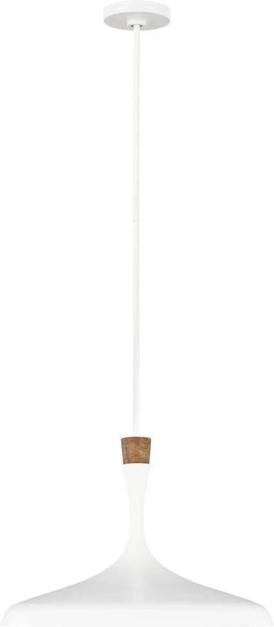 Moderne Hanglamp - Steady Lighting - Metaal - Modern - E27 - L: 48.2cm - Voor Binnen - Woonkamer - Eetkamer - Wit