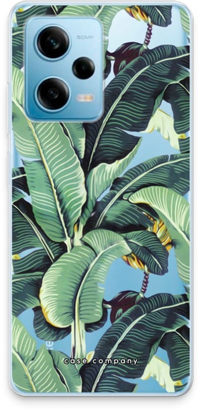 Case Company® - Hoesje geschikt voor Xiaomi Redmi Note 12 Pro 5G hoesje - Bananenbladeren - Soft Cover Telefoonhoesje - Bescherming aan alle Kanten en Schermrand