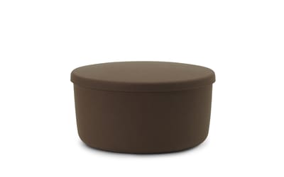 Normann Copenhagen Hide Storage Poef - brown - large