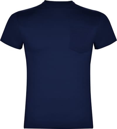2 Pack Donker Blauw T-shirt 'Teckel' met borstzak merk Roly maat L