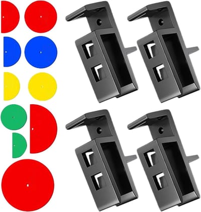 Houtbewerking Jigs - Timmerwerk Accessoires - Meubelbouw - Compatibel met diktes - 4 stuks - Grijs