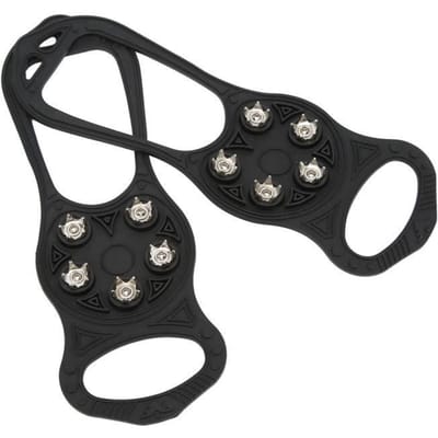 Chaussures antidérapantes - Dilwe - Snow Grip - 5 dents - Portable - Sports d'hiver