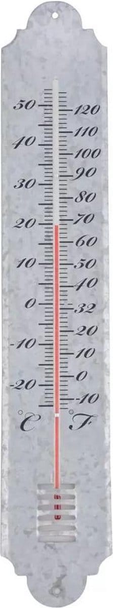Thermometer 50 cm - Oud zink