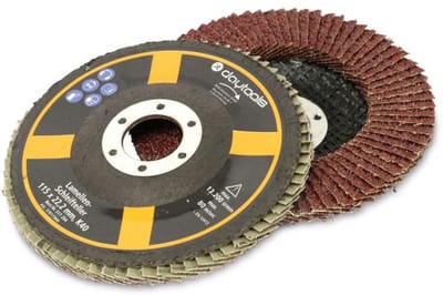 Set van 5 Slijpschijven Lamellenschijf 115 mm Korrel 40 voor Metaal en Hout