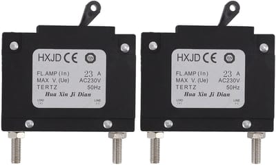 Dailygoody - Stroomonderbreker - Handmatige Reset - Compact en Draagbaar - 230V - Voor Benzine Generatoren - Duurzaam en Corrosiebestendig