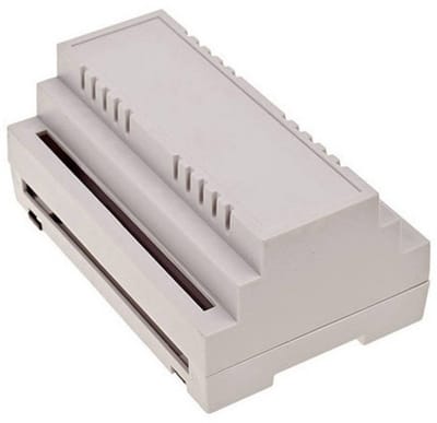 TRU COMPONENTS TC-7910908 DIN-rail-behuizing 139 x 89 x 63 ABS-V0 Grijs 1 stuk(s)
