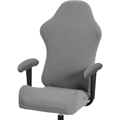 Dikke Jacquard Kantoor Computer Game Stoel Hoeslaken Rekbaar Polyester Verstelbare Racing Gaming Stoel Hoes gray