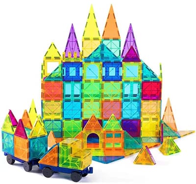 The Baby Supply Magnetische Tegels – 60-delige Set | Educatief speelgoed | STEAM Speelgoed | Vanaf 3 Jaar