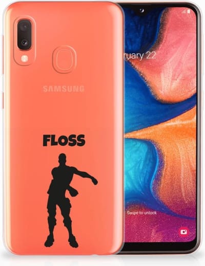 Samsung Galaxy A20e Telefoonhoesje met Naam Floss