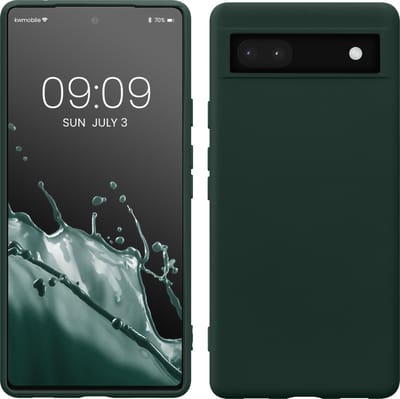 kwmobile telefoonhoesje geschikt voor Google Pixel 6a - Hoesje voor smartphone - Back cover in mosgroen