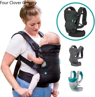 Draagzak - Baby Carrier - Ergonomische Draagzak - Babydraagzak - Baby Vanaf Geboorte Tot 1 Jaar / Tot 10 Kg - Comfortabel & Snel Met Click & Go - Zwart - Voor Buik, Heup En Rug - Makkelijk Verstelbaar - Comfortabel Voor Ouder En Kind