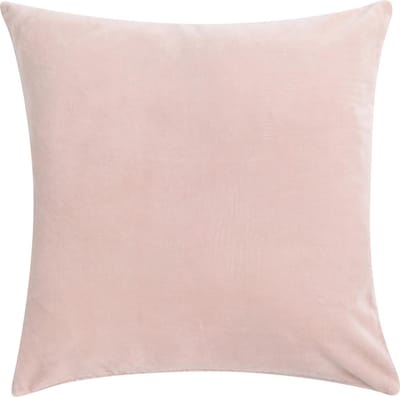 Velvet Linenlook Soft Roze Kussen | 60 X 60 | Sierkussen Voor Woonkamer Of Slaapkamer