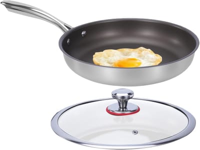 Titanium Koekenpan - Kookgerei Antiaanbak - Gezond Koken - Hittebestendige Handgreep - Niet gespecificeerd - Niet gespecificeerd