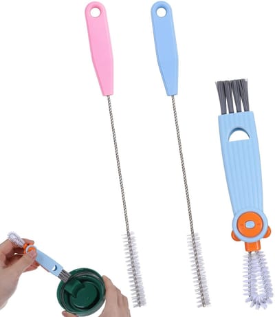 Dailygoods- Siliconen Borstel 3-in-1 - Herbruikbaar - Lichtgewicht