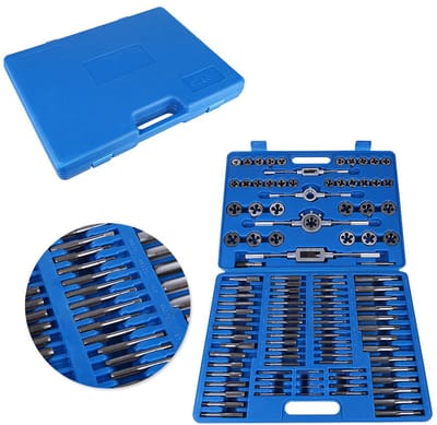 Tap- en Draadsnijset – 110-delig – M2–M18 – Schroefdraad Reparatie – Tap Wrench DIY Set