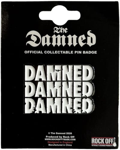 The Damned Stacked Logo - Pin