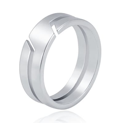 Trendy LGT JWLS Zilveren RVS Ring voor Heren – Stijlvol en Duurzaam-17mm
