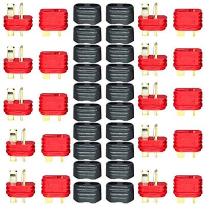 T-stekkeradapters met geïsoleerde doppen voor RC LiPo-accu