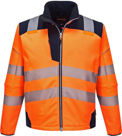 Portwest PW3 Hi-Vis Softshell Jack T402 - Oranje/Marine - 4XL