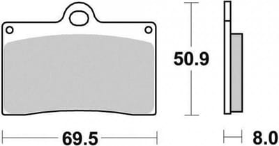 Ap Racing remblok voor Ducati 916 Biposto motorfiets 1994 tot 1998 AVG / AVD nieuw