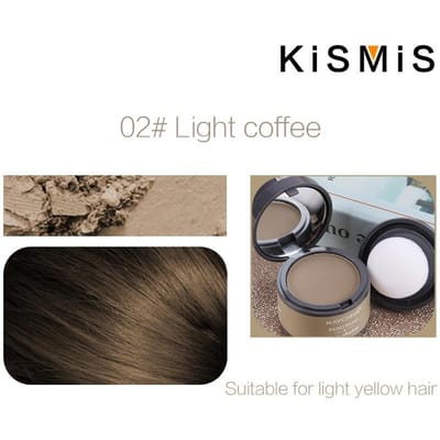 KISMIS 1 pièce/2 pièces poudre anti-cernes pour ligne de cheveux résistante à l'eau durable poudre de ligne de cheveux dans la couleur des cheveux contrôle des bords ligne de cheveux ombre maquillage correcteur de cheveux YSL 1pc café