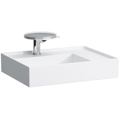 LAUFEN Kartell washbasin 60 x 46 cm, with shelf right with 1 tap hole H8103344001111