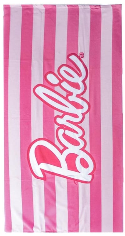 Barbie strandlaken roze – kinder strandhanddoek – badlaken voor kinderen – Barbie handdoek – strandlaken 70x140 cm