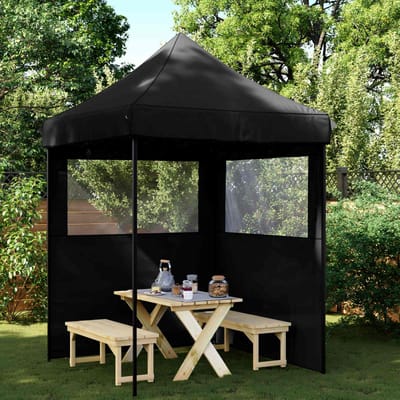 vidaXL - Partytent - 200 - x - 200 - x - 306 - cm - Zwart - Oxford - Stof