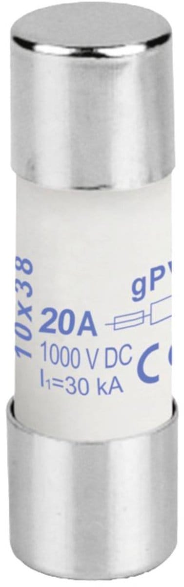 Weidmüller 2827980000 FUSE 10X38 20A 1000 VDC GPV S Buiszekering 20 A Inhoud 1 stuk(s)