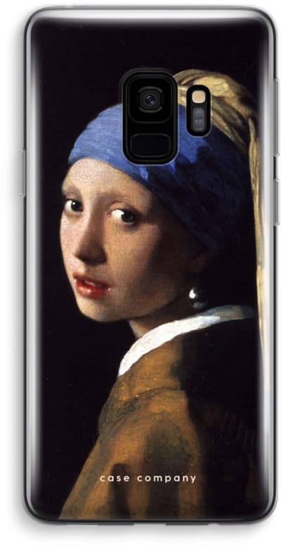 Hoesje geschikt voor Samsung Galaxy S9 hoesje - The Pearl Earring - Soft Cover Telefoonhoesje - Bescherming aan alle Kanten en Schermrand